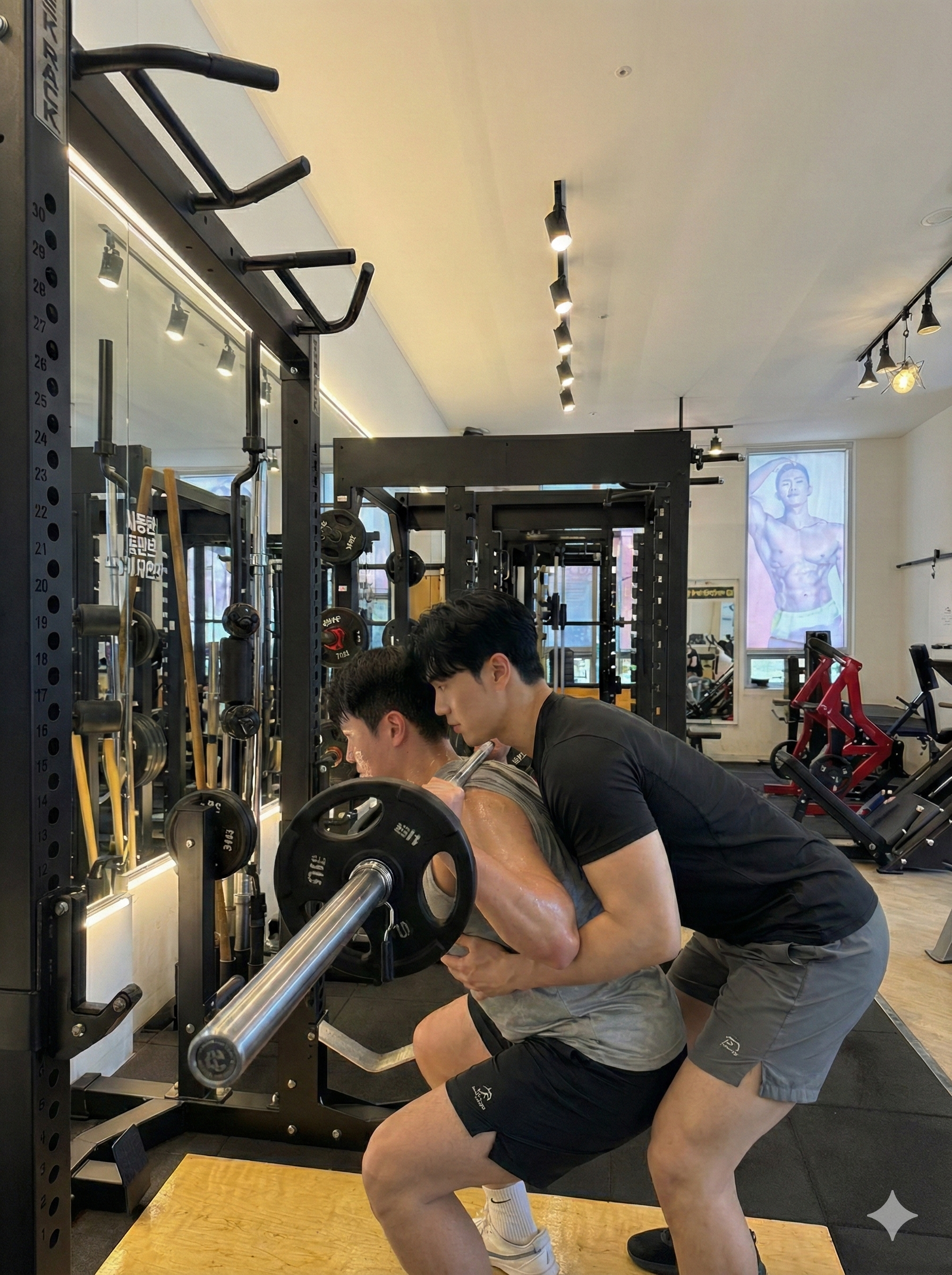 대표 트레이너 1:1 스포팅 장면